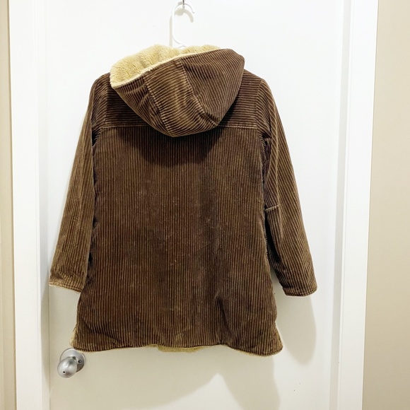 Hanasaki New York-ite 1970's Vintage Japanese Corduroy Hooded Toggle Jacket S - Picture 8 of 10